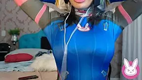 ASMR Roleplay with Cosplay DVA Overwatch Gamer Girl. My Brazilian Amiga Gets So Naughty With Big Tits! 😍