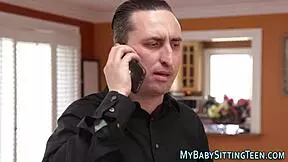 teen babysitter riding