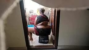 young boy jerking dick in front of maid