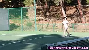 teen lesbians just casually eating cunt in wild group action.