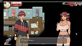 spooky milk life taboo hentai game nerdy girl public handjob in library