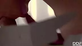 Delivery Girl Wants Cum in Mouth for Delicious Pizza Topping!