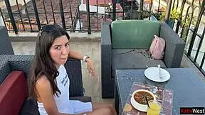 the waiter made mistake with order i forgot wallet invited him home for sex blowjob doggystyle cum