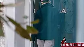 Cheating Petite Lesbians Valentina Nappi And Katrina Colt Give Blowjobs In POV