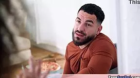 geeky latina stepdaughter gets special study session with horny stepdad 😏