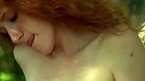 sweet ginger babe shining bright in her natural habitat.