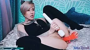 Big Red Dildo Cum On Webcam