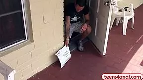 i am a 19 years old teen 18+ virgin having gaping anal sex with my neighbor using toys and vibrator