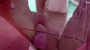 Lizi Vogue rocks pissing solo with real squirting action