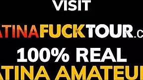 big booty latina teen takes it doggystyle in pov with monster cock