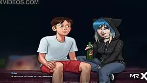 Summertimesaga - Peeping Naked People Through Binoculars E1 78