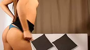 stunning brunette sucks cock on casting