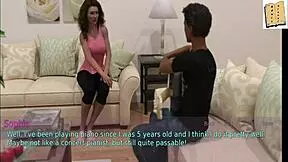 wife and stepmother engage in erotic game