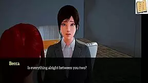 my new family 234 features redhead and blonde in amateur cartoon style