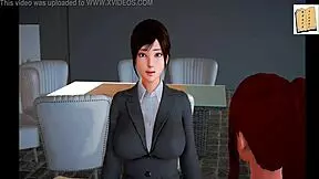 my new family 234 features redhead and blonde in amateur cartoon style