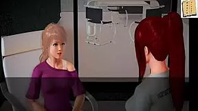 my new family 234 features redhead and blonde in amateur cartoon style