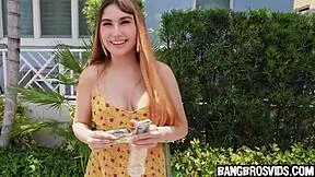 shes got big tits making him hard in public