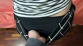 Hey, wanna rub my stepsister's teen pussy with my hard cock?