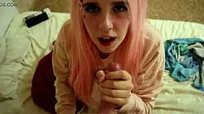 i'm filming cutie bubblegum jerking off, she tried to stop me but failed