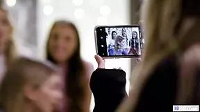 Teen Lesbian Tricked by Spoiled Bitch for HD Cunilingus Play