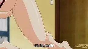 I touch the waitresss ass and she sucks me off behind the bar - hentai subtitled