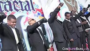 Slender Teen 18+ Blowbang Sucks Bbcs?