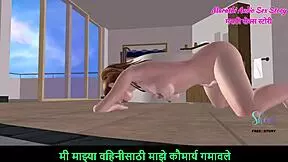 Check out this animated 3d video of a cute teen rubbing her pussy!