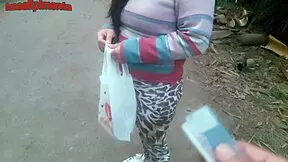 Big-boobed amateur enjoys bareback sex