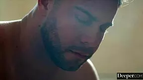 Deeper into petite Lilly as she takes Anton's massive BBC