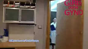 Stacy Shepard’s bloopers from the podiatrist exam room. Non-nude BTS fun at girlsgonegynocom!