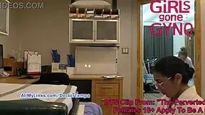Stacy Shepard’s bloopers from the podiatrist exam room. Non-nude BTS fun at girlsgonegynocom!