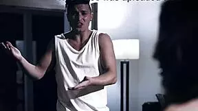 Stepson demands to fuck both mature milfs in taboo group scene