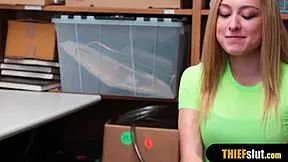 Blonde Thief Gets Rough Doggystyle Fuck