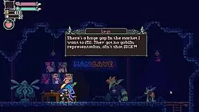 Flip witch pixel hentai game ep 6 femdom creampie in the forest