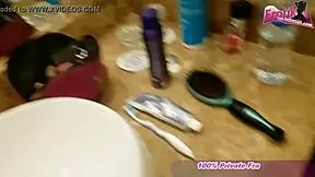 German ex-girlfriend gives blowjob and swallows cum in intriguing scene.