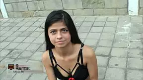 Offering money to street whore for incredible blowjob creampie