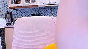 Watch this petite teen masturbate with a dildo until she squirts!