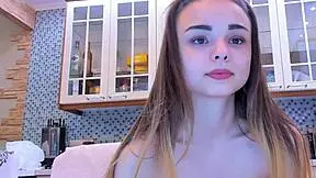 Watch this petite teen masturbate with a dildo until she squirts!