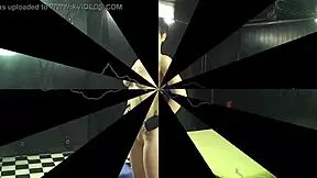 3 guys tie up piercing teen Stella-Lou with foil, bang her hard! 😈