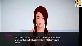 Wow, check out my new family in this hentai scene with redhead and small tits!