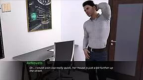 Curvy anime babe nursing intense pleasure in wild 3D scene