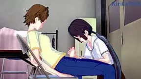 3D Futanari Masturbation with Hanako
