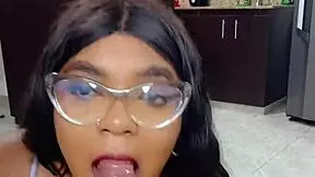 My stepsister teaches me a handjob in this homemade video.