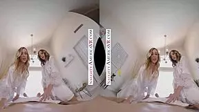 It's your first time at the massage parlor with hot blondes Aiden Ashley and Tiffany Watson.