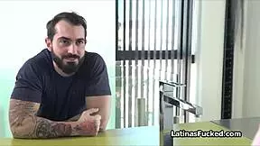 Latina Cleaning Lady Gets Paid Extra For Blowjob!