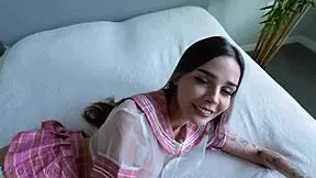 Just fucked a cutie in school uniform, came on her skirt twice - Fox Alina