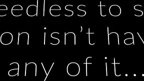 Our passion mark with petite character in short cartoon