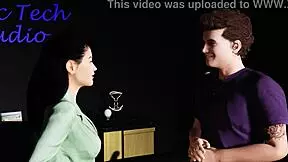 Our passion mark with petite character in short cartoon