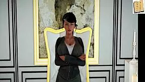 Amateur Redhead Brunette With Big Tits And Ass In Cartoon Anime Game