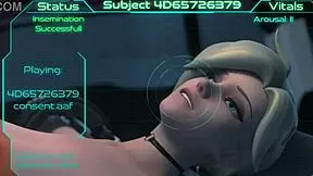 3D animated blonde teen dominated